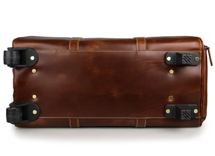 Leder Rädern 21 Type1 Aus Hohe Männer Kapazität Taschen Echtem Trolley Große Qualität Duffle type2 Rot Tasche Reise