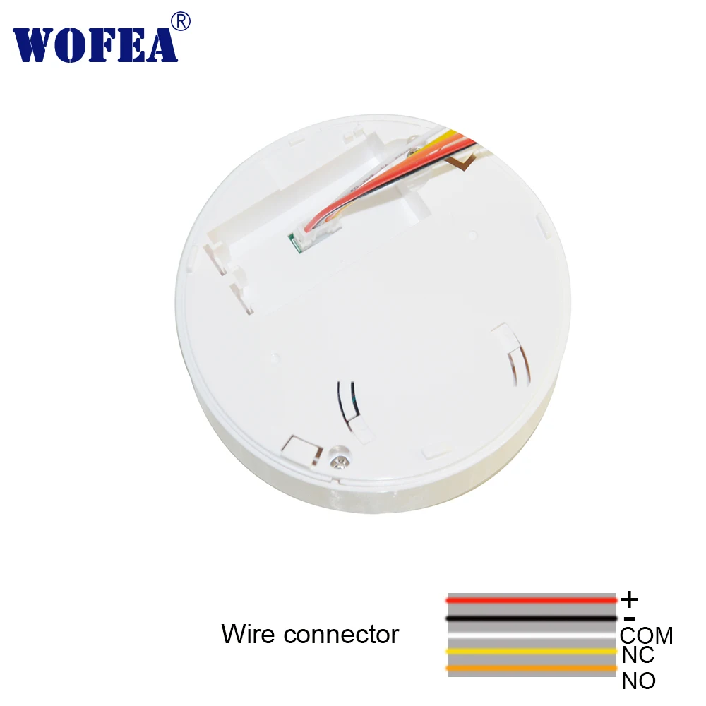 Goede Wofea Optische Rookmelder Sensor Wired rookmelder fire alarm 12V alarm met zoemer en relais uitgang GEEN  NC