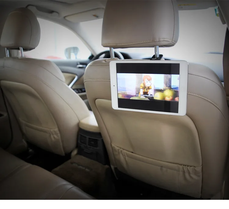 

3pcs/set Car Seat Back Hanger Phone Holder Stand with Ring Headrest Mount Tablet PC Bracket for Ipad Multi Hanging Hook Support