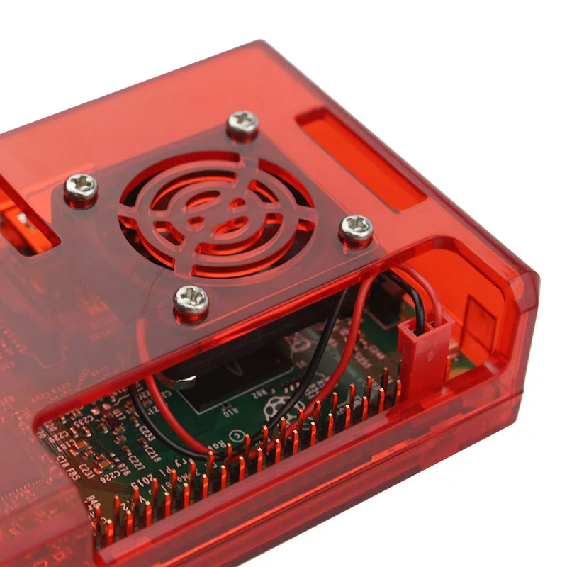 

New Hot Protective Case+Fan for Raspberry Pi 3 ABS Casing Mute Heat Dissipation Cooling Fan NV99