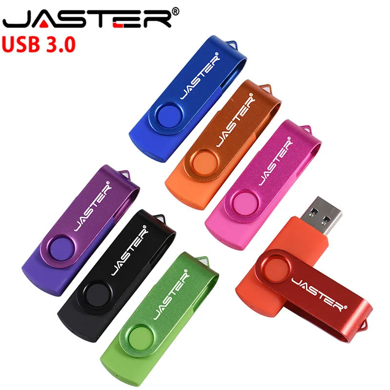 JASTER USB 3,0 Мини Поворотный цветной USB флеш-накопитель 128 Гб 64 ГБ 32 ГБ 16 ГБ 8 ГБ 4 ГБ Хорошее качество креативная флешка
