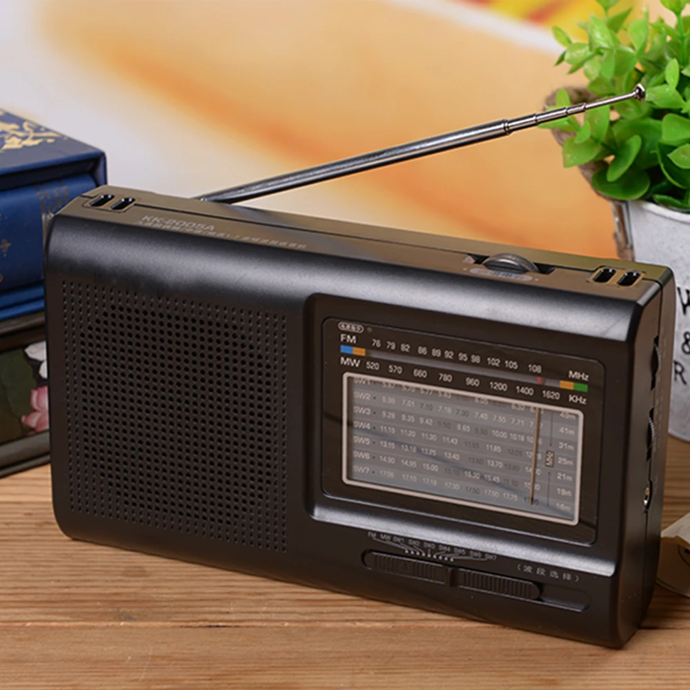JINSERTA FM SW MW Радио многополосный радиоприемник Высокая чувствительность поддержка батареи/AC источник питания
