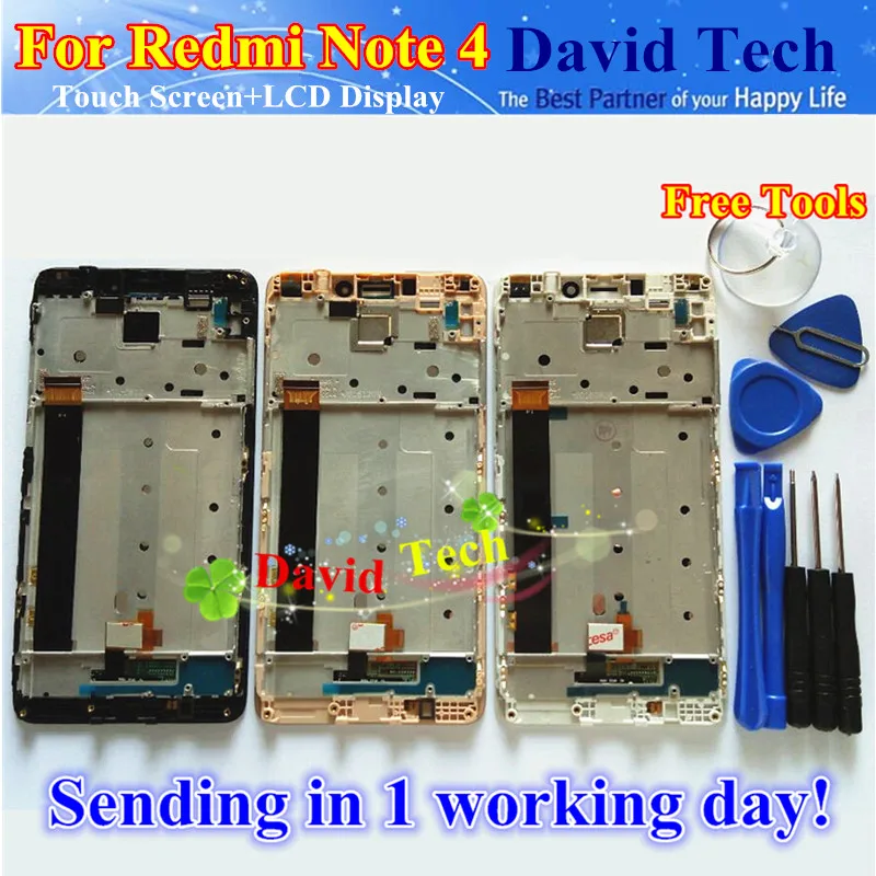 Prix pour LCD De haute Qualité D'affichage + Écran Tactile Digitizer Assemblée Pour Xiaomi Redmi Note 4 Hongmi Note4 Téléphone Portable Avec Cadre Livraison gratuite Prix pour LCD De haute Qualité D'affichage + Écran Tactile Digitizer Assemblée Pour Xiaomi Redmi Note 4 Hongmi Note4 Téléphone Portable Avec Cadre Livraison gratuite