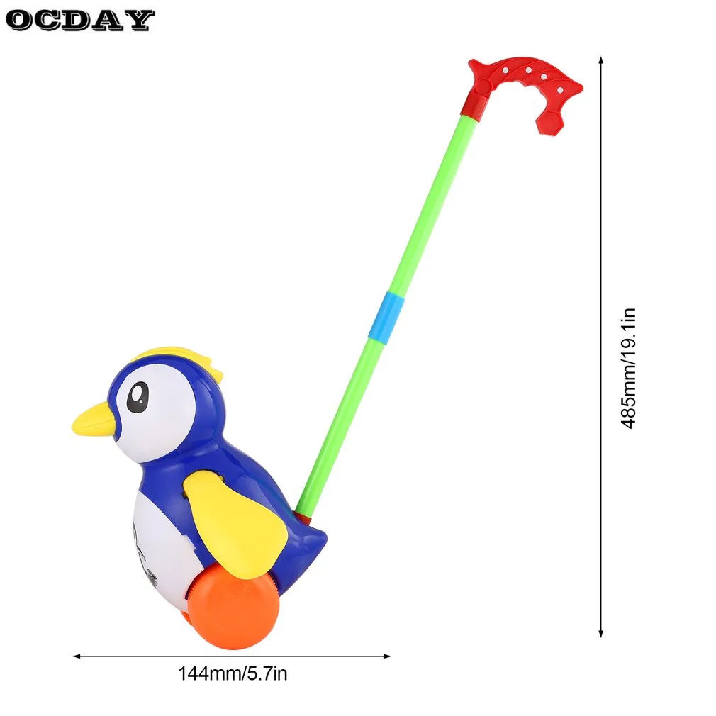 OCDAY детские игрушки ручной толкатель прогулки игрушки милые животные тележки игрушки Дети Раннее развитие один стержень ручной толкатель игрушки животных горячая распродажа