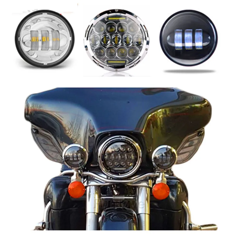 Buy With DRL 7" headlight For Harley Davidson