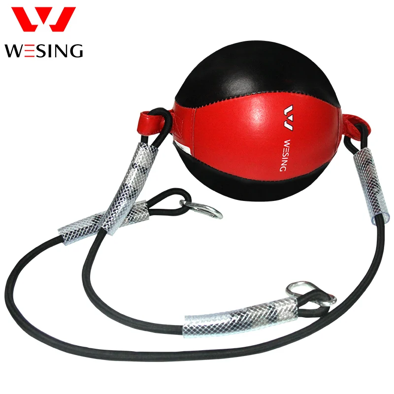 Wesing leather boxing speed ball boxeo gym equipment double end fight