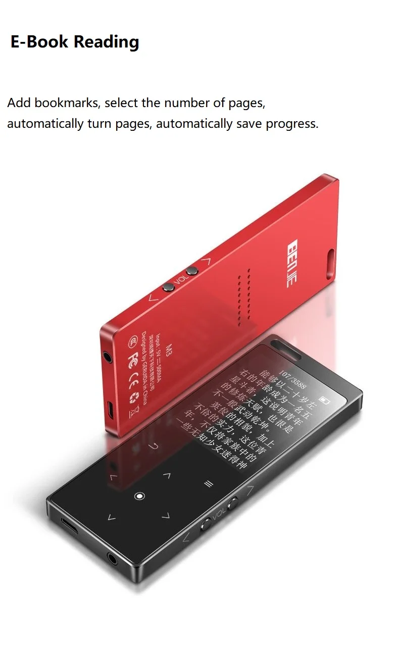 Новый BENJIE M3 Bluetooth MP4 плеер Walkman FM радио Электронная книга чтение диктофон