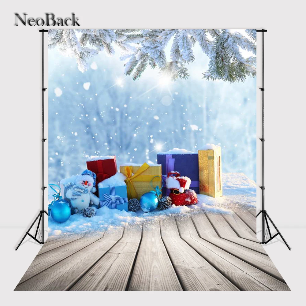 

NeoBack 5x7ft Vinyl Newborn Baby Christmas Party Photographic Background Children Kids Holiday Scene Studio Photo Backdrop P1140