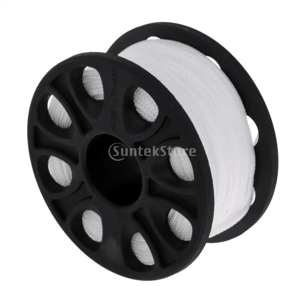 Professional Scuba Diving Diver Below Safety Sausage SMB Surface Marker Buoy, Finger Reel Guide Line Spool, 30m Line, Bolt Snap