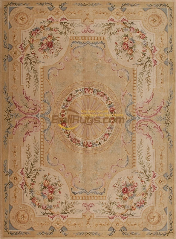 Savonnerie Thick And Plush Rug Hand Knitted Carpets Wall Art Round Rug