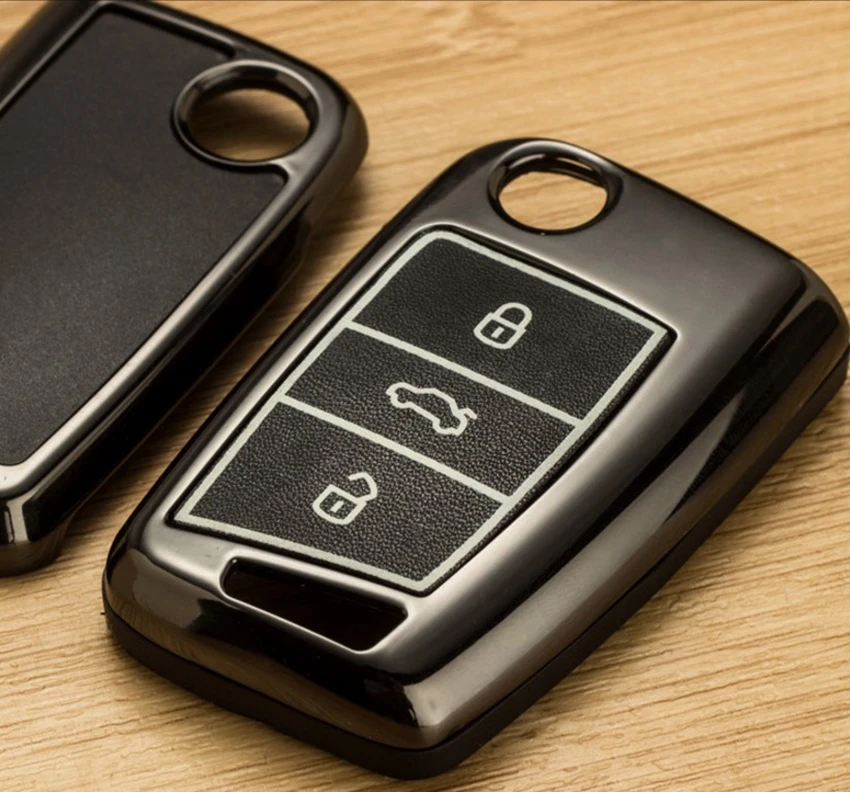 Car Zinc Alloy+TPU Key Cover Shell Holder For VW Polo MK6 CC B5 B8 Golf 6 7 Passat Tiguan Jetta For Skoda Kodiaq A7 A5 Octaiva Car Zinc Alloy+TPU Key Cover Shell Holder For VW Polo MK6 CC B5 B8 Golf 6 7 Passat Tiguan Jetta For Skoda Kodiaq A7 A5 Octaiva