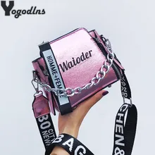 Популярная женская сумка Праздничная PU мессенджер Изысканная женская сумка на плечо с надписью