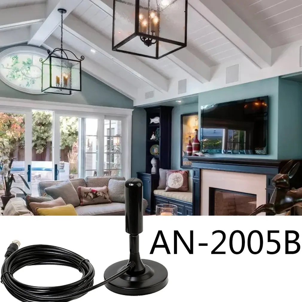 AN-2005B DVB-T2 HD Antenne Digitale HDTV цифровой Внутренний коннектор для антенны кабель Smart tv лучше ТВ сигнальные антенны