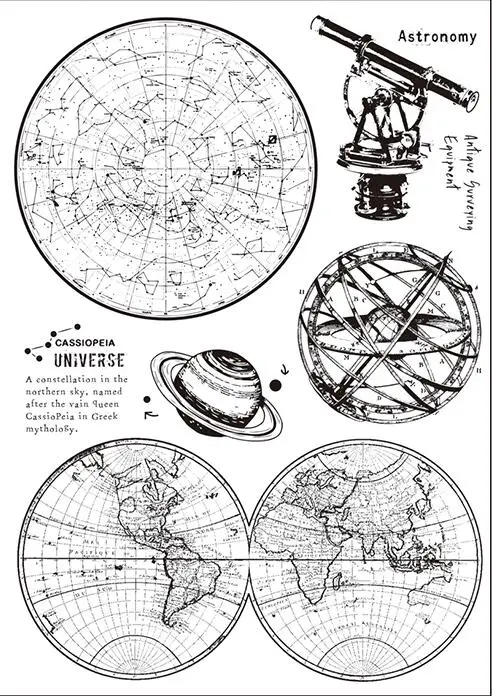 Вселенная прозрачный Штамп для DIY скрапбукинга/изготовления карт C175