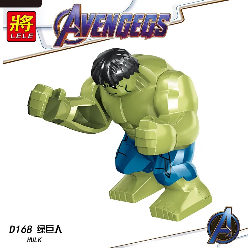 

20pcs 7cm Big Size Marvel The avengers 4 ENDgame super hero Hulk Building Blocks Action Bricks Figures Toys For Children gifts