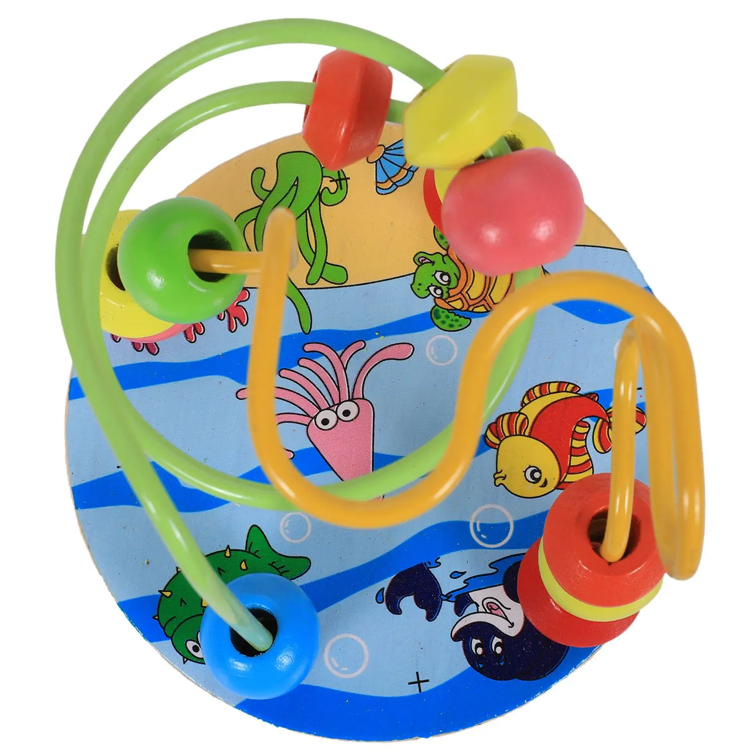 MWZ брендовые Деревянные игрушки Монтессори для маленьких мальчиков и девочек, Обучающие деревянные игрушки с бисером для детей, детские игрушки, подарки, океан