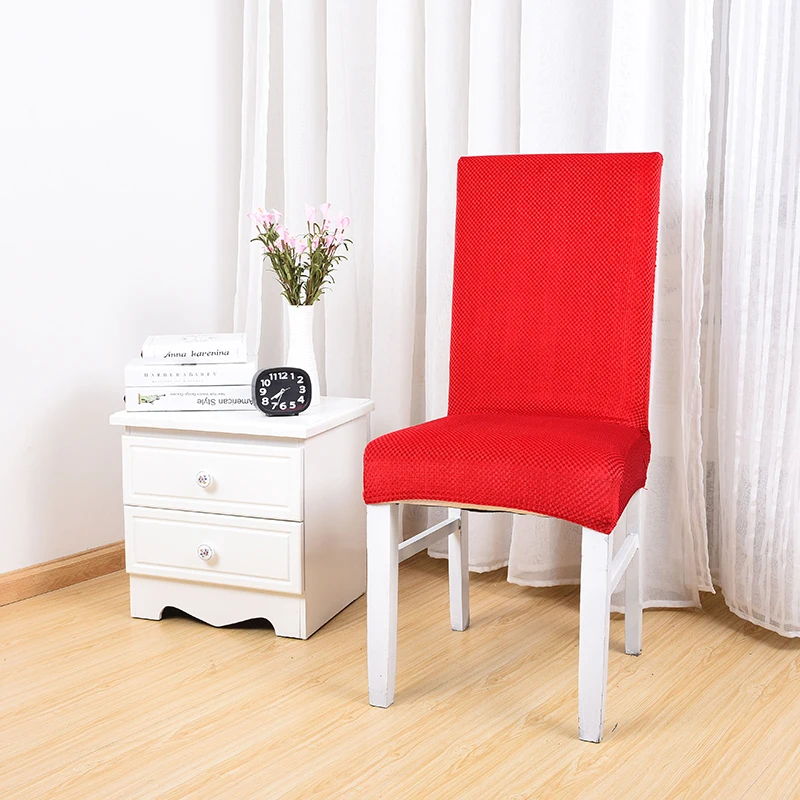 Bright Red Solid Color Dining Room Chair Slipcover Cheap Chair Covers Chair Cover Aliexpress