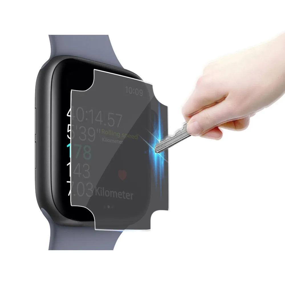 2019 топ продаж 1 шт для Apple Watch 4 40 мм анти шпионская пленка из закаленного ТПУ полная