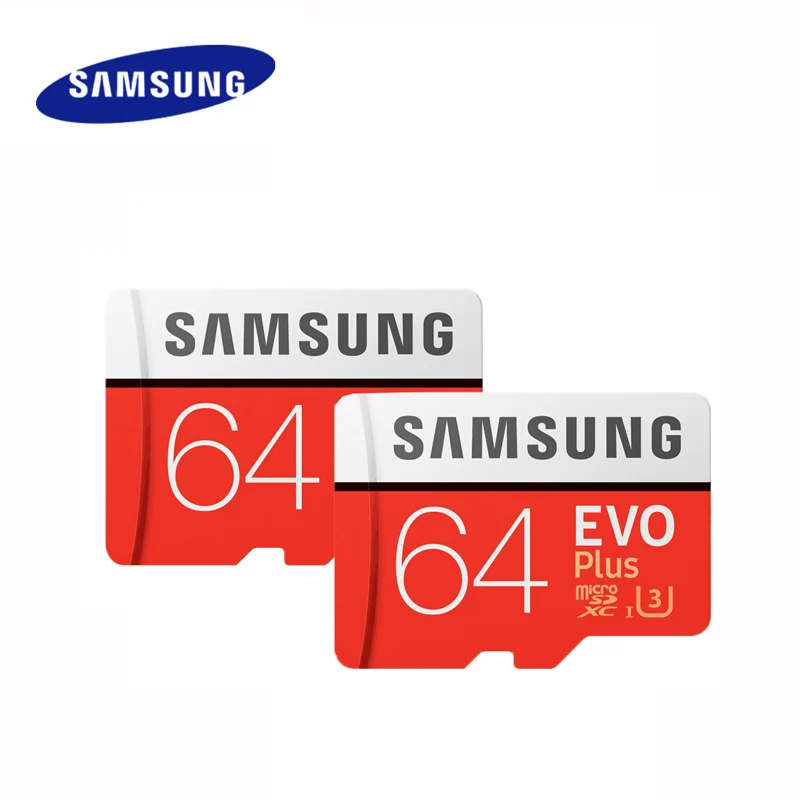 SAMSUNG карта памяти Micro SD card 64 Гб u3 карты памяти EVO Plus 64 Гб Class10 TF карты C10 80 МБ/с. MICROSDXC UHS-1