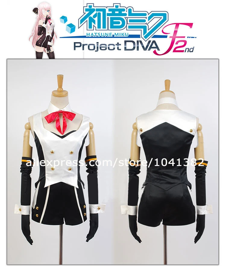 

Vocaloid 2 Cosplay Luka Megurine Black and Red Dress DYE -synthesis- Song-over
