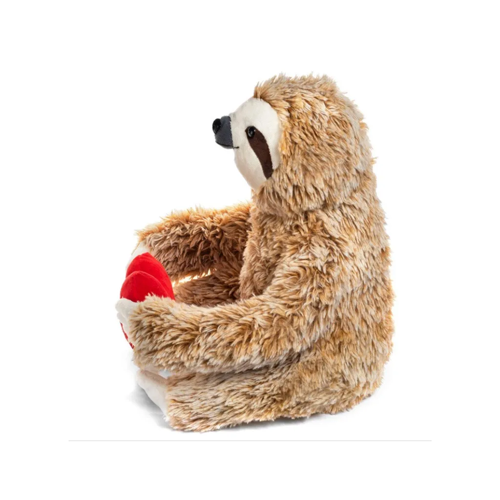 sloth valentine's day plush