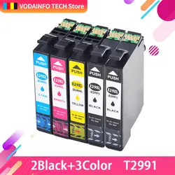 Совместимый для 5 Pack картридж для Epson XP-335 XP-342 XP-345 XP-432 XP335 XP342 XP345 принтер, совместимый T2991 29XL T2991XL