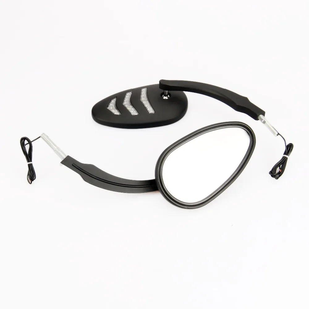 Motorcycles Sequential LED Turn Signal Mirrors for harley touring