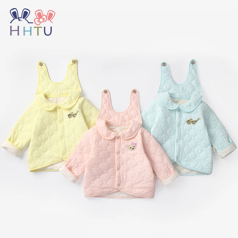  HHTU Baby Outwear Infants Girls Boys Coat Autumn Winter Cotton Rabbit Thick Kids Clothes Jacket Coa