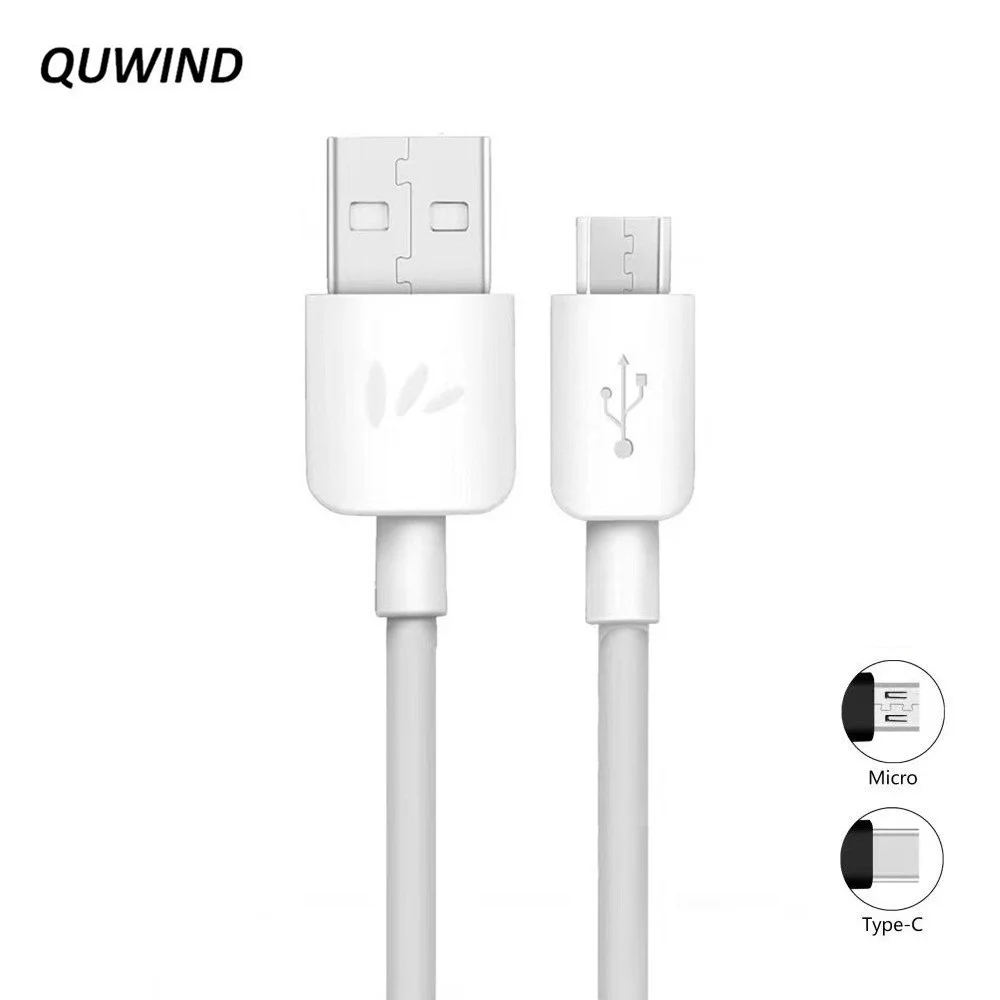 QUWIND 1 м 1.2A Micro Usb 8 Pin type C кабель для зарядки данных для iPhone 6 6S 7 8 X iPad samsung HuaWei Xiaomi Redmi Andriod Phone