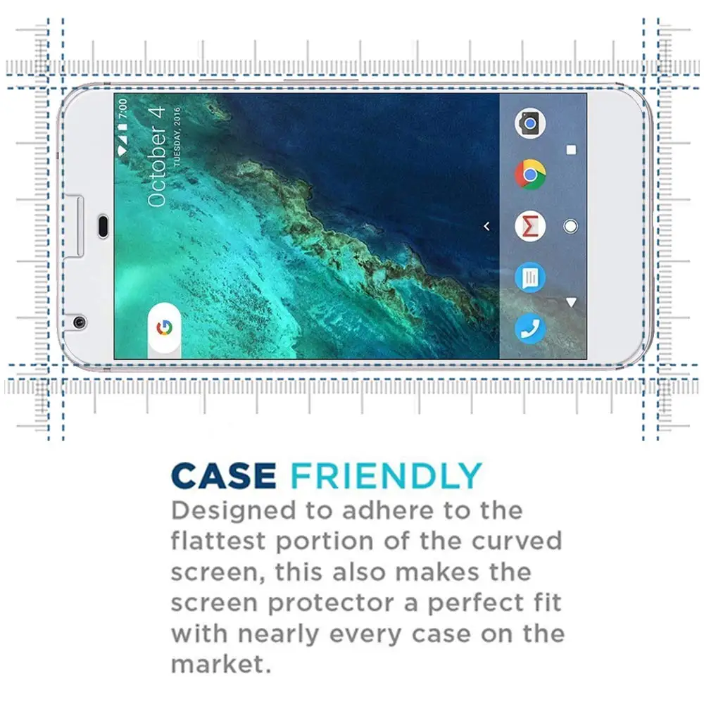 PORTEFEUILLE New 9H Hardness Premium Tempered Glass For Google Pixel Pixel 2 XL Ultra Clear Screen Protector For Google 6p nexus (17)