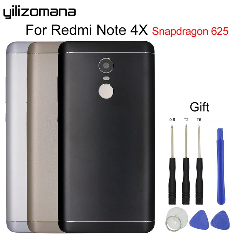 

YILIZOMANA Replacement Battery Back Rear Cover For Xiaomi Redmi Note 4X Snapdragon 625 Redmi Note 4 Global Door Housing Case