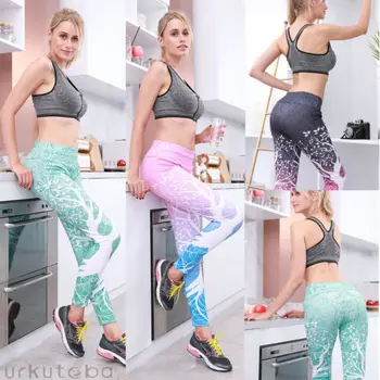

2018 New Fashion Hot Sexy Charming Women's Workout Leggings Tree Print Fitness Stretch Casual Pants