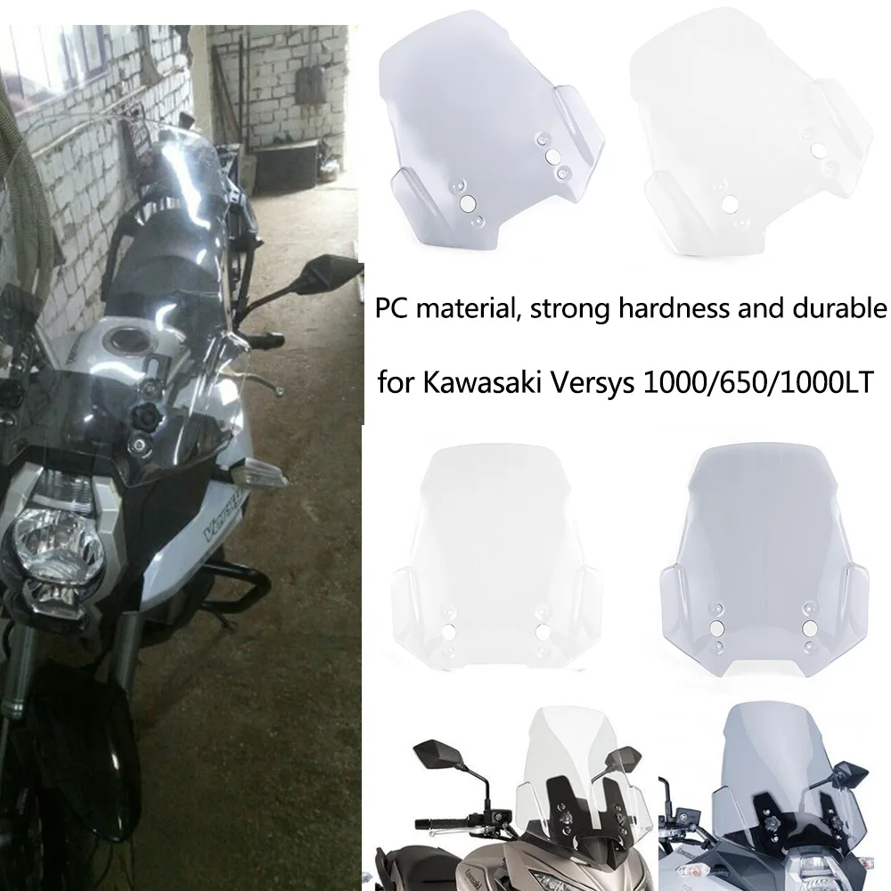 650 Versys Accessories Windscreen Windshield Fairing for 2012- Kawasaki Versys 650 1000 1000 LT 2013