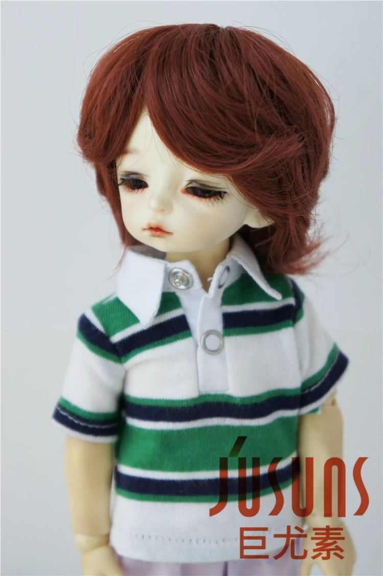 JD236 1/8 1/6 1/4 1/3 термостойкость BJD парик SD MSD YOSD бойская короткая раскроенная кукла парик 5-6 дюймов 6-7 дюймов 7-8 дюймов 8-9 дюймов кукла парики