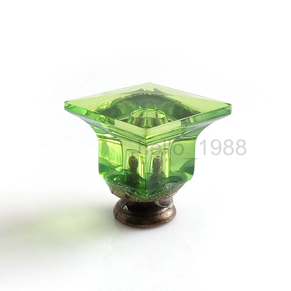 

10pcs Cute 26mm Dr. cap Green Acrylic Cabinet Knob Cupboard Dresser Furniture Kitchen Drawer Knobs Handle Pulls Wholesale