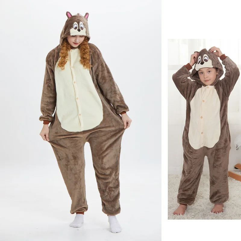 Женские пижамы; зимняя Пижама с животными для женщин и взрослых; одежда для сна; милые пижамы для костюмированной вечеринки - Цвет: Mouse