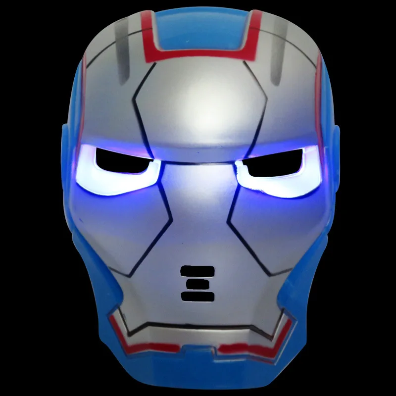 

Ironman Adult Kids Party Cosplay Masquerade Masks Carnaval Costume LED Glowing Iron Man Helmet The Avengers Halloween Mask