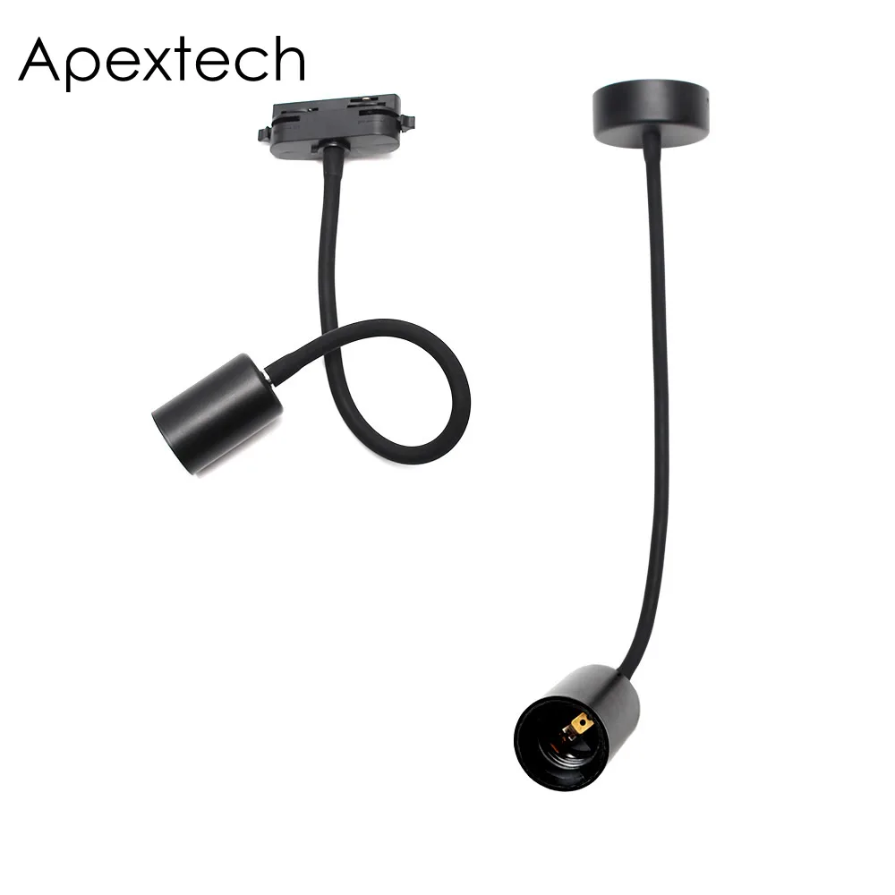 Apextech Flexible Metal Tube E27 Track Light Holder Beam Angle