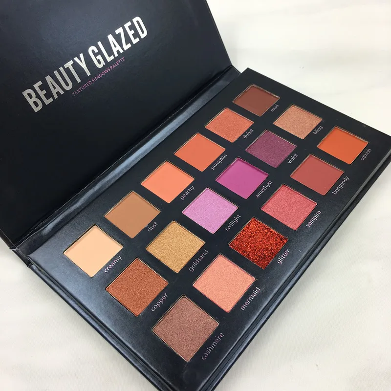 

BEAUTY GLAZED Brand Makeup Palette 18 Color Hudas Desert Dusk Dupe Eyeshadow Palette Highlighter Pigment Eye Shadow Pallete Set
