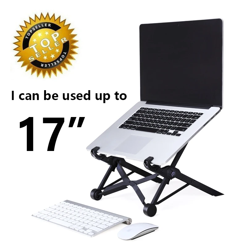 

Ergonomic folding laptop stand Adjustable protable laptop table cooler stand notebook cooling support pad