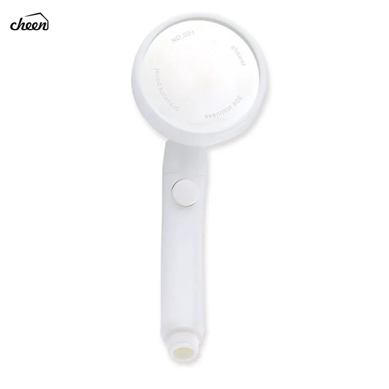 

Cheen Super Handheld Bathroom Boost Shower Head with Switch Water Saving High Pressure Hand Shower Water Heater ShowerHeads