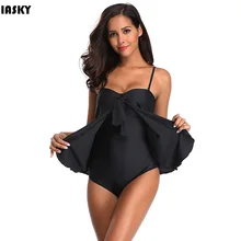 IASKY Цельный купальник Женские винтажные костюмы для купания летняя пляжная одежда купальный костюм плюс размер купальная одежда S-5XL