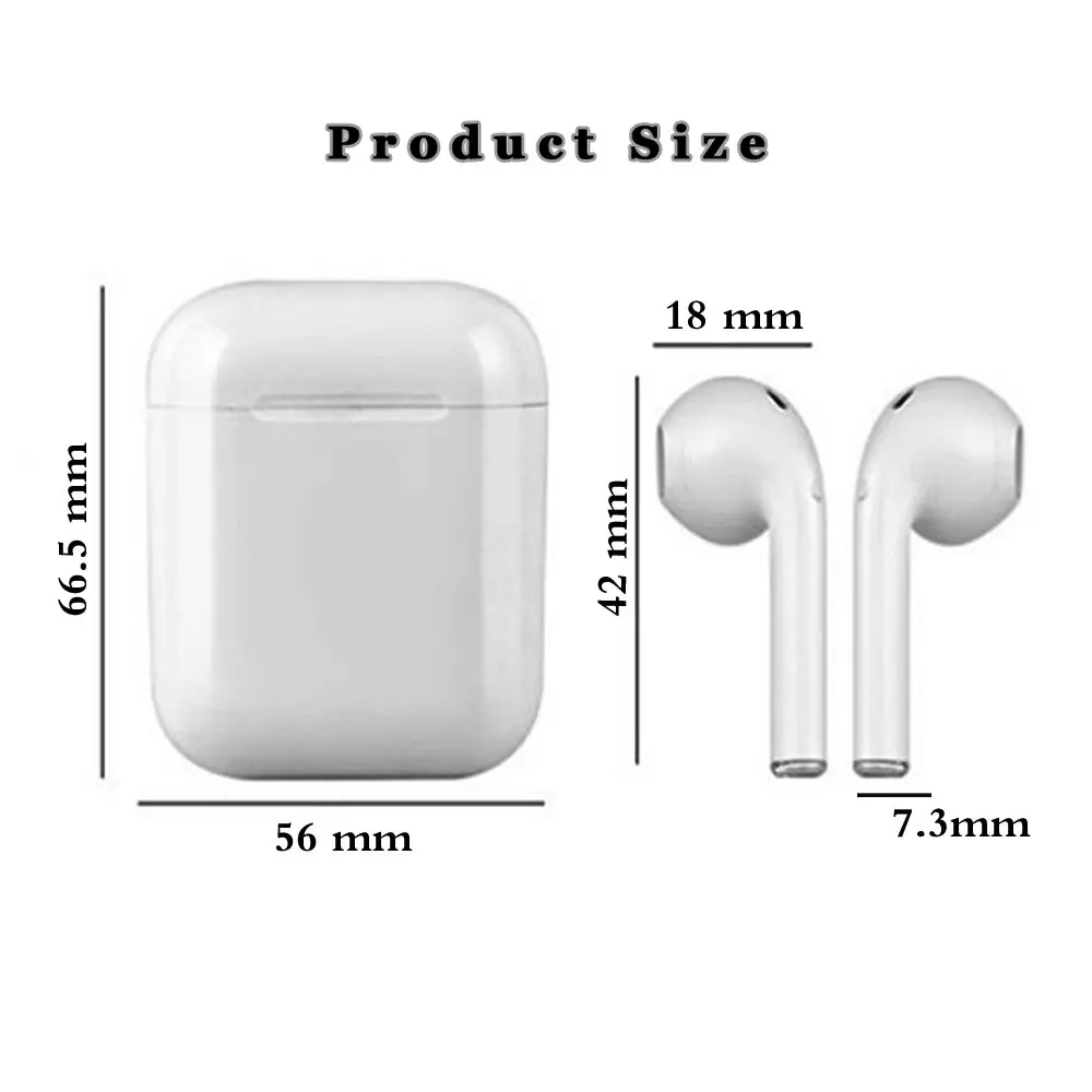 Magnetic Charger Box Earbuds IFANS I9 TWS Bluetooth Earphone Mini Wireless In Ear Headset V4.2 Stereo Headphones For IOS Android