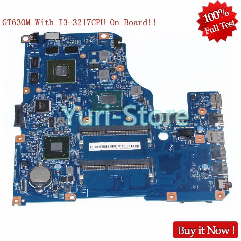 

NOKOTION NBM1D11007 NB.M1D11.007 Laptop mainboard For Acer aspire V5-471 V5-571 48.4TU05.021 With I3-3217U On Board GT630M DDR3