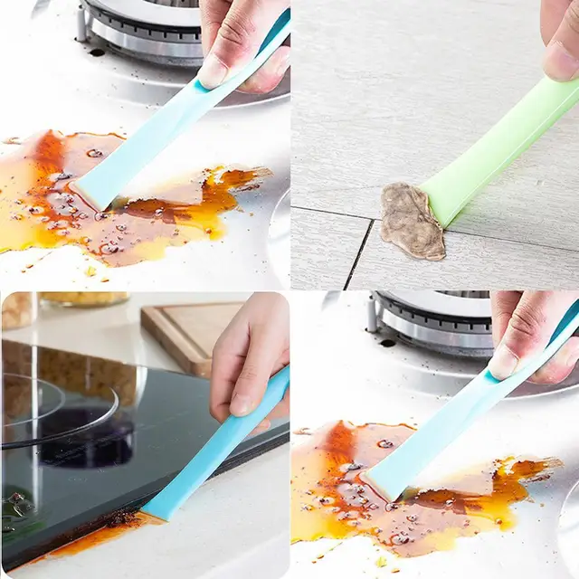 Cleaning Scraper Home Cleaning Kitchen Oil Floor Stove Plastic Scraper