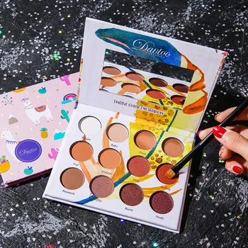 

Professional Women Elk Eye Shadow Palette Waterproof Glitter Diamond Eyeshadow Daily Long Lasting Makeup Y1