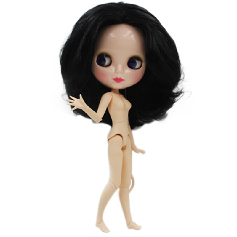 

Blyth BJD doll, Blyth Doll Nude Customized Shiny Face Dolls Can Changed Makeup and Dress DIY, 12 Inch Ball Jointed Dolls 042