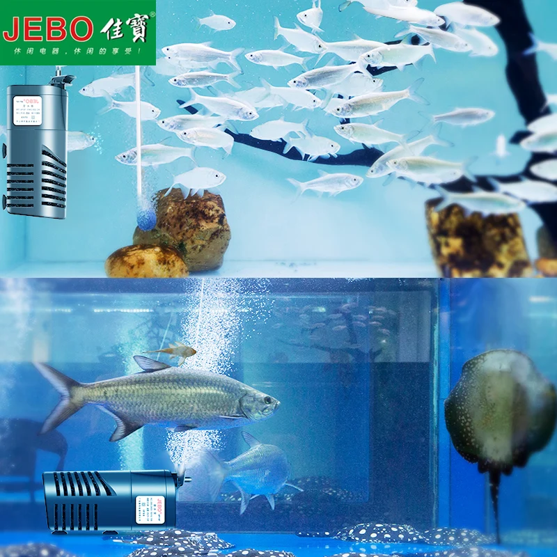 JEBO аквариумный мини фильтр 5 Вт погружной с фильтром губкой насос для увеличения