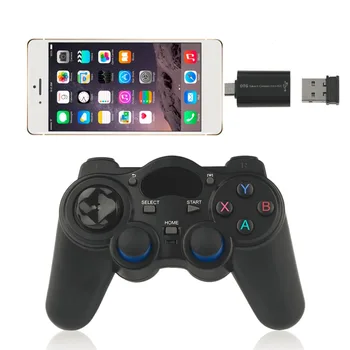 

2.4GHz Wireless Game Pad Joypad Controller Handle Gamepad Joystick With OTG Converter For Windows 8/7/XP For Android 2.3