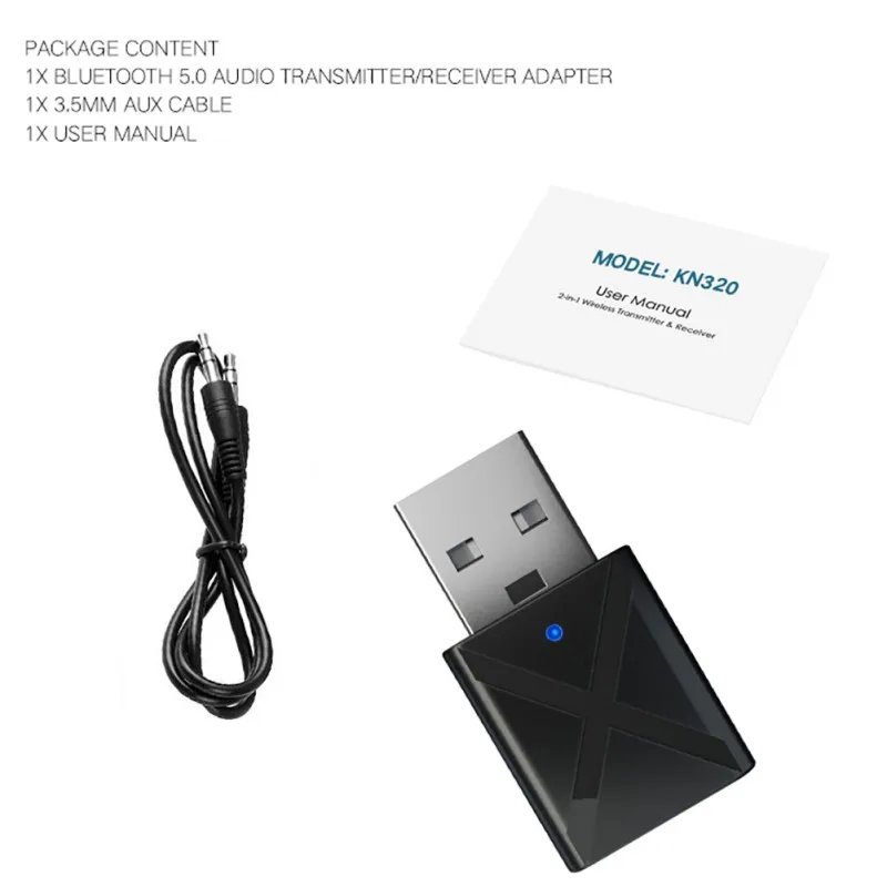 2 в 1 USB Bluetooth передатчик приемник 5 0 беспроводной аудио музыка стерео адаптер ключ
